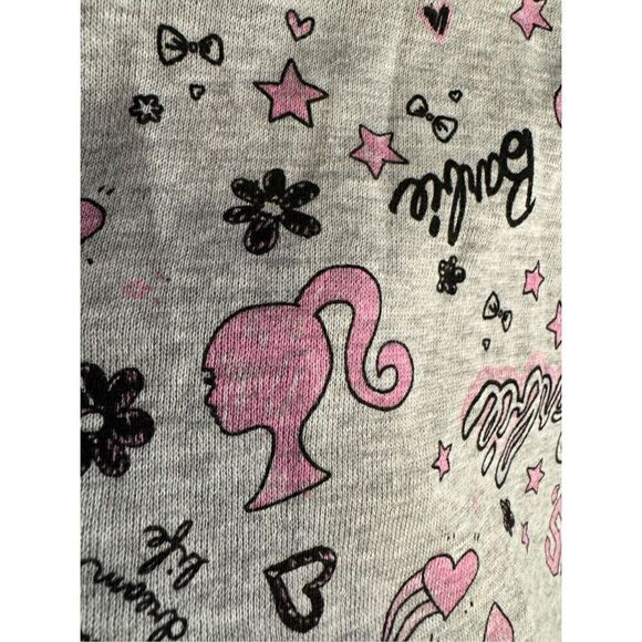 Plus 3xl /xxxl juniors Barbie novelty logo graffiti graphic  hooded sweatshirt - Picture 9 of 9